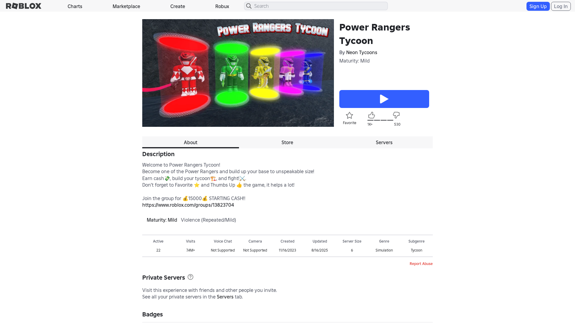 Screenshot of www.roblox.com.bi