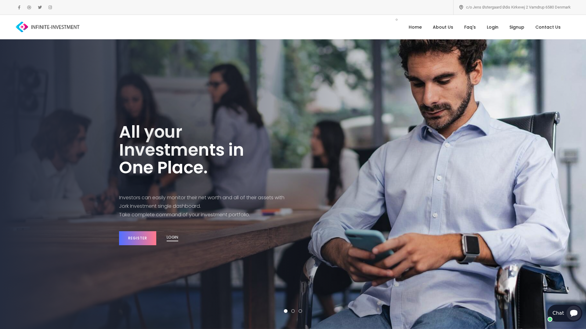 Screenshot of infinites-investments.net