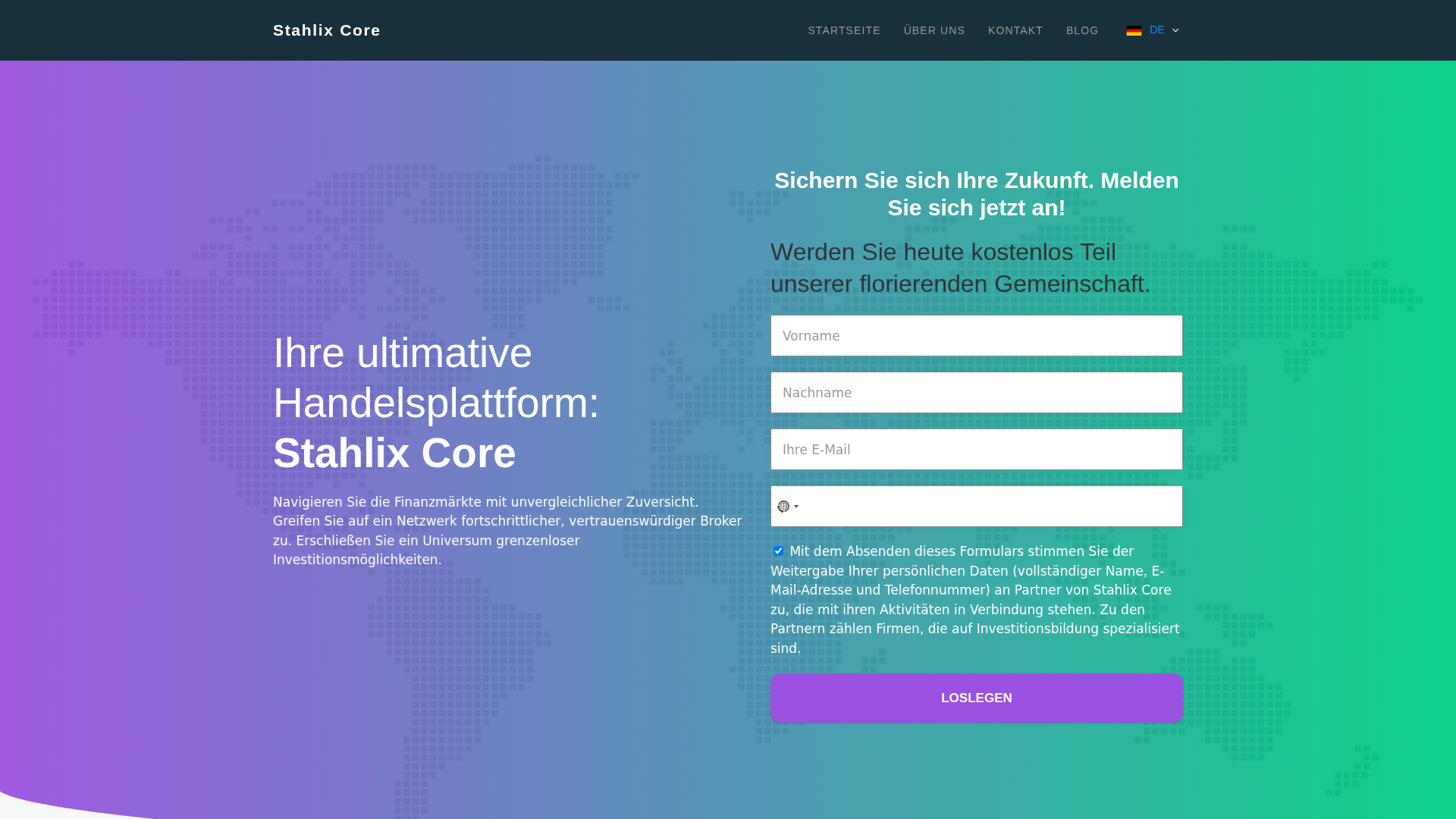 Screenshot of thestahlixcore.com