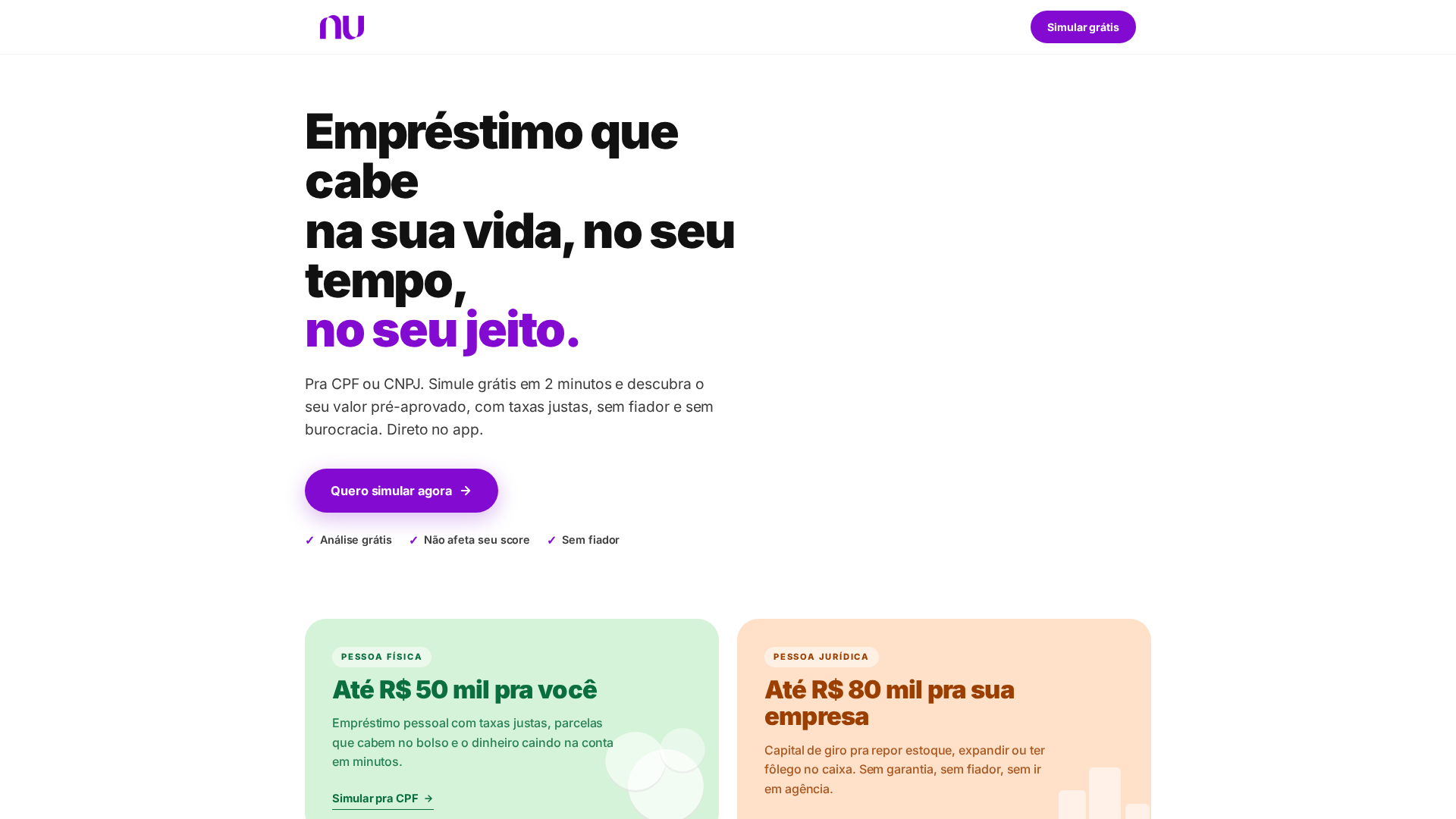 Screenshot of nu-empresta.top