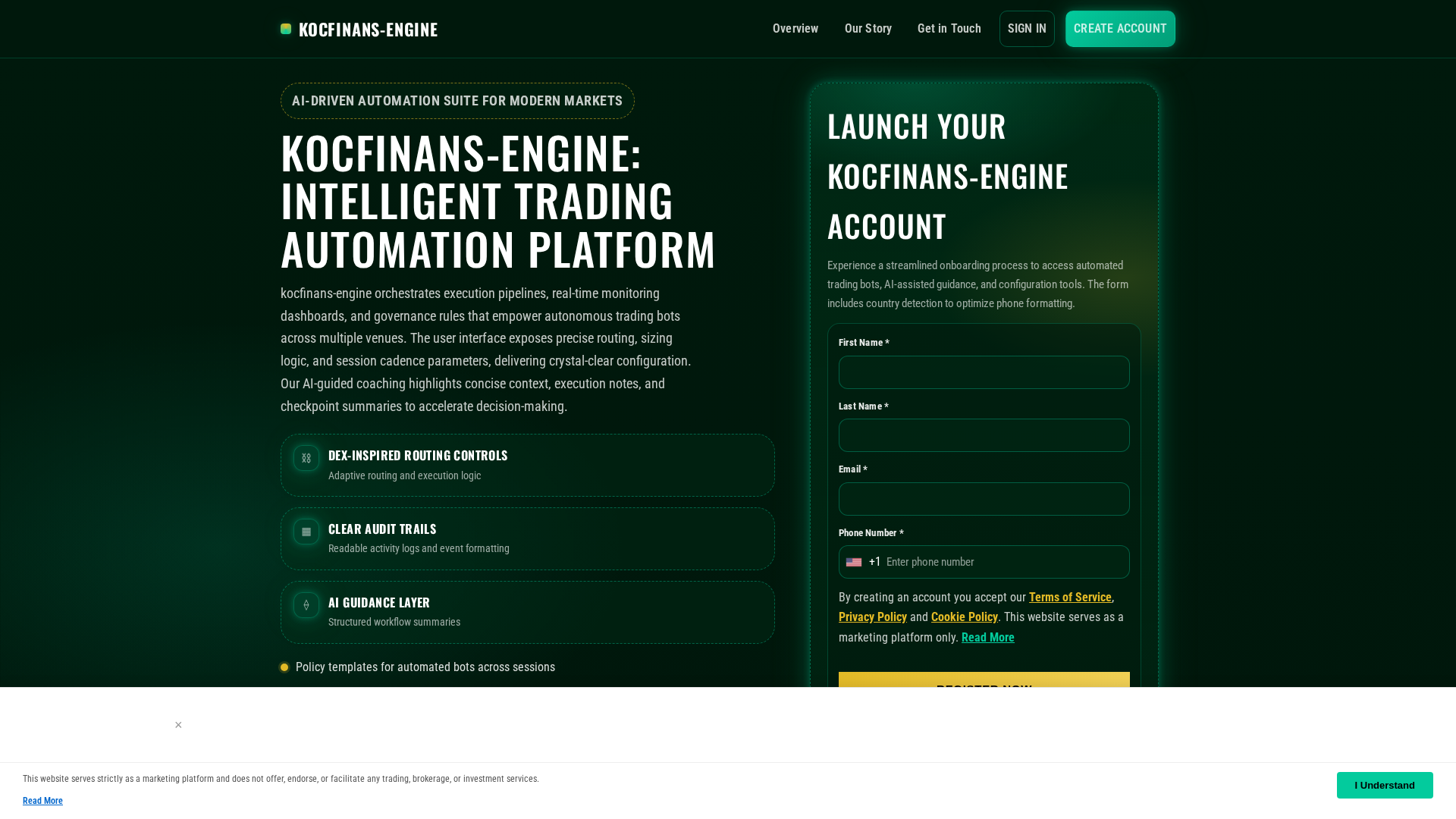 Screenshot of kocfinans-engine.com