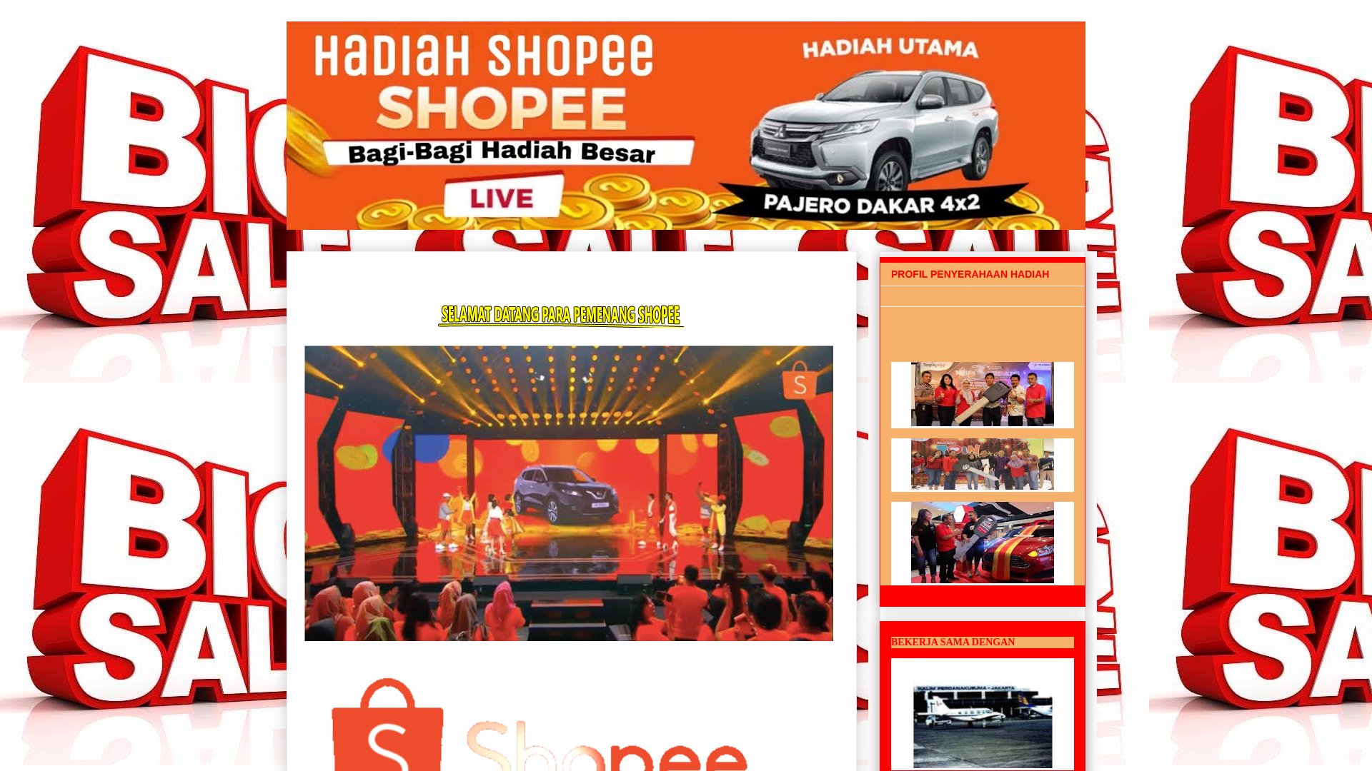 Screenshot of shopeejkt609.blogspot.com