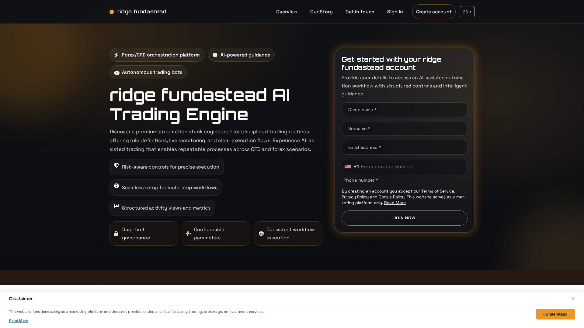 Screenshot of ridgefundastead.digital