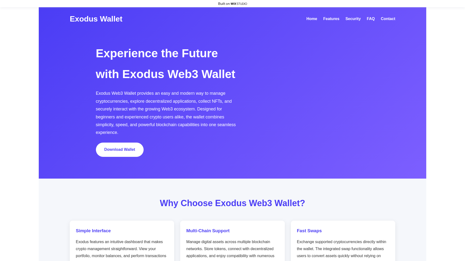 Screenshot of intro-exeduso.wixstudio.com