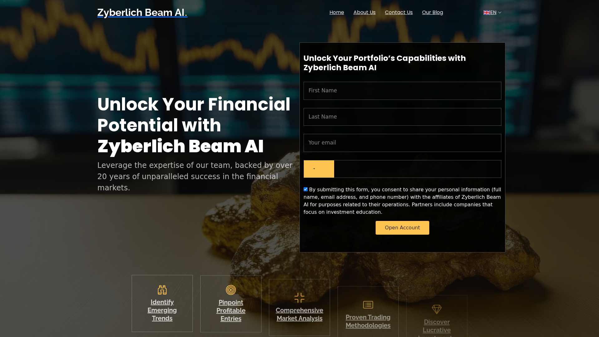 Screenshot of zyberlichbeam-aisystem.com
