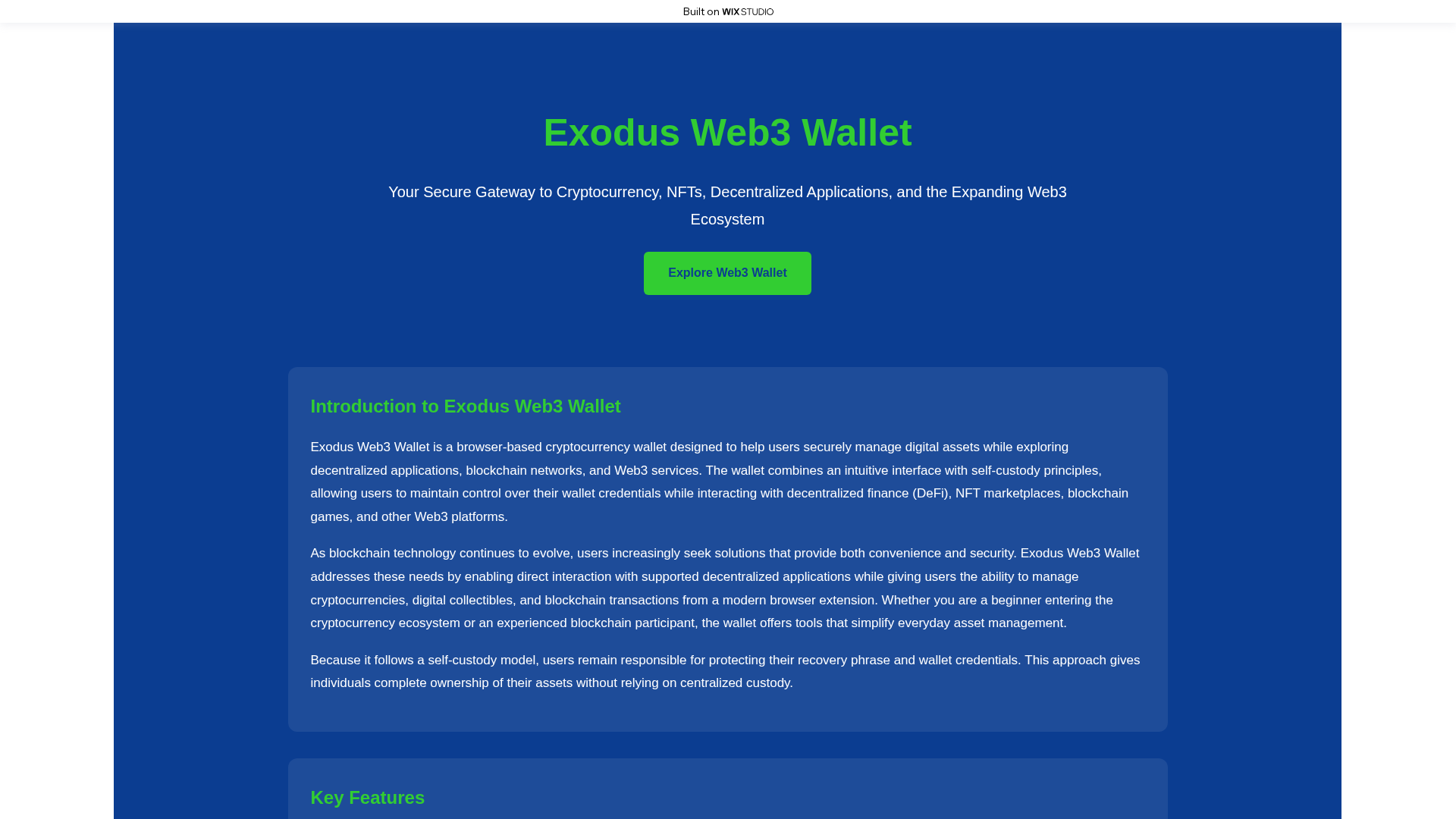 Screenshot of homestart-exodu.wixstudio.com