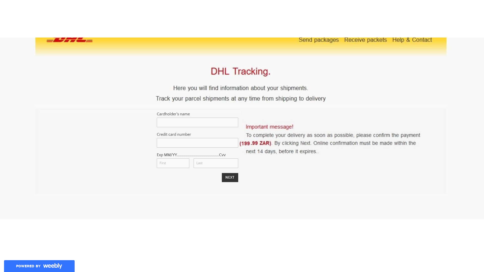 Screenshot of dhlexpress-nl-en-track-trace-sign10.weebly.com
