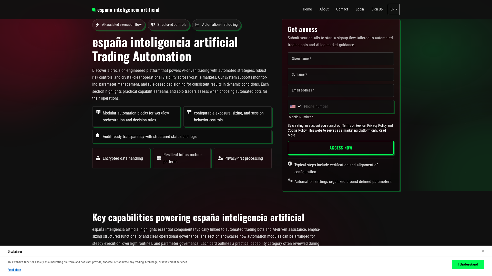 Screenshot of espanainteligenciaartificial.pro