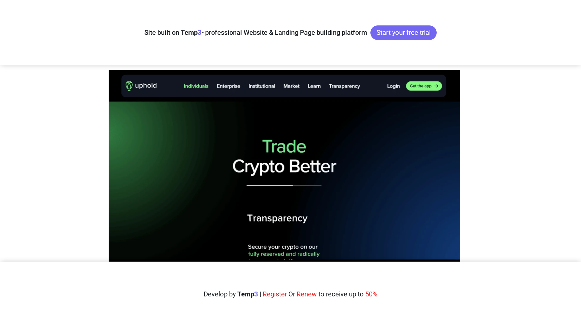Screenshot of nav-upholde-update.tem3.io