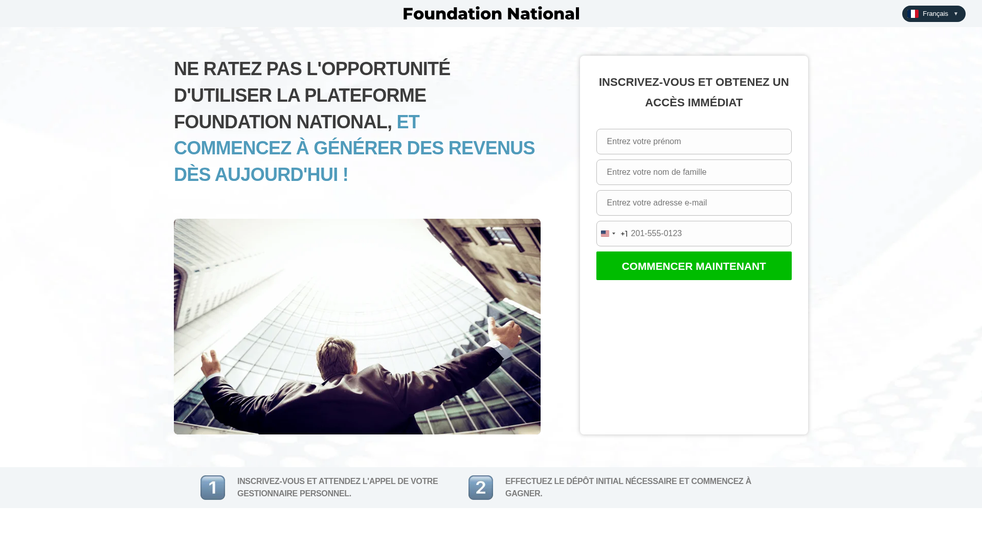 Screenshot of foundationnational-ai.live