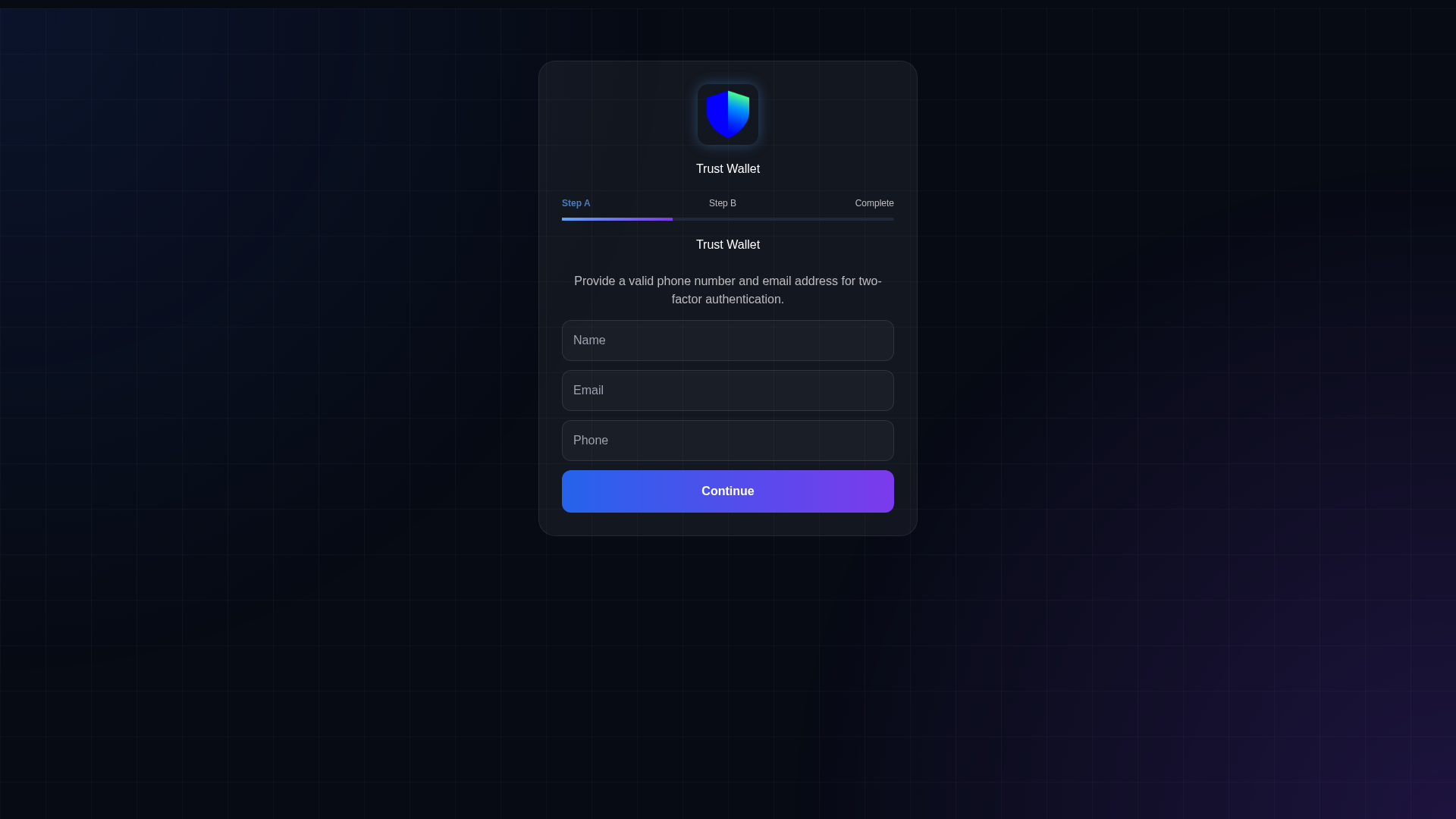 Screenshot of www.trustwallet.com-two-factor-authentication10.ao.yesixrq.com