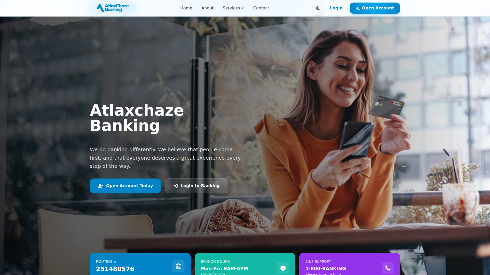 Screenshot of atlaxchazebanking.com