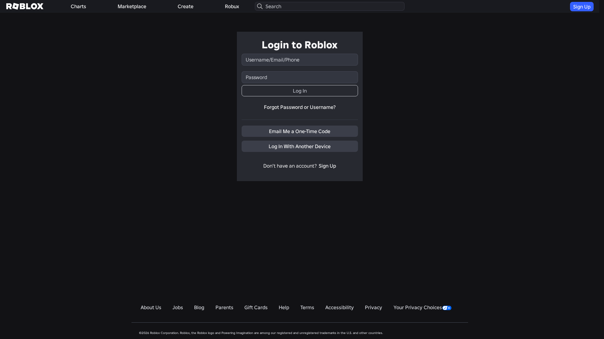 Screenshot of roblox.ly