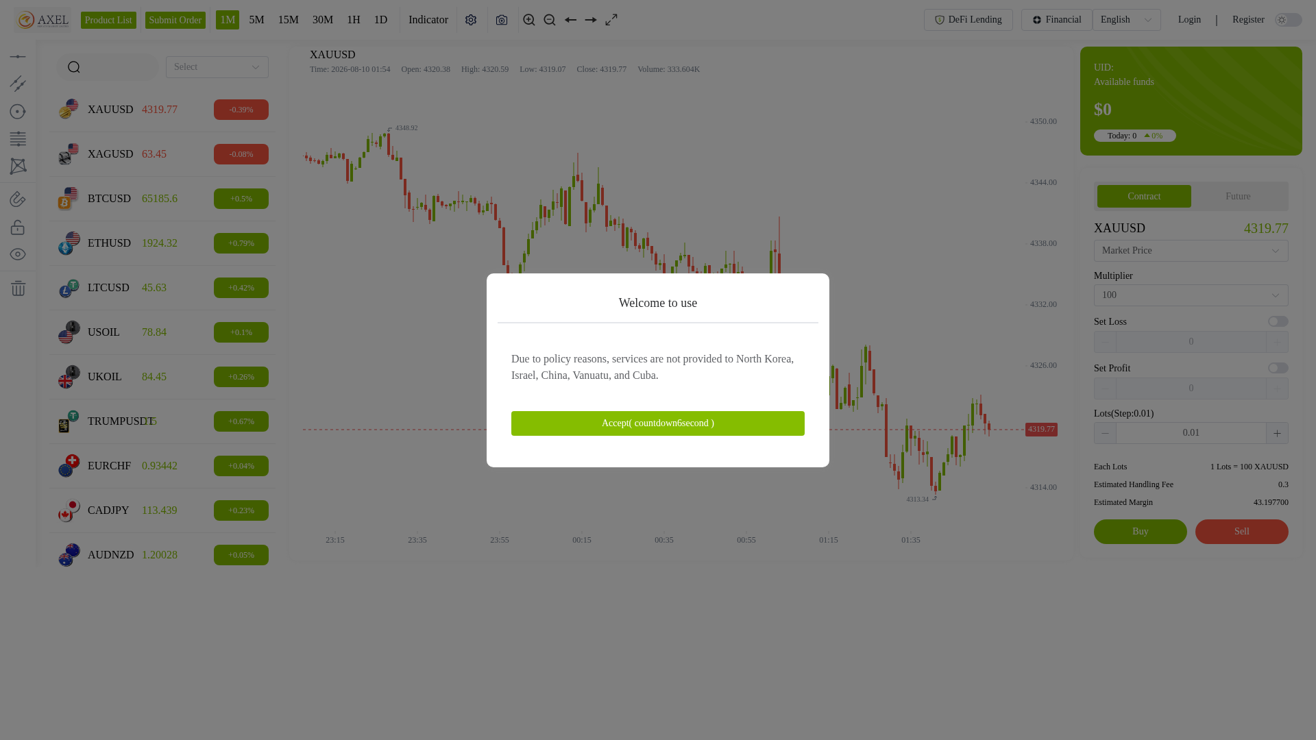 Screenshot of pc.axeldeal.com