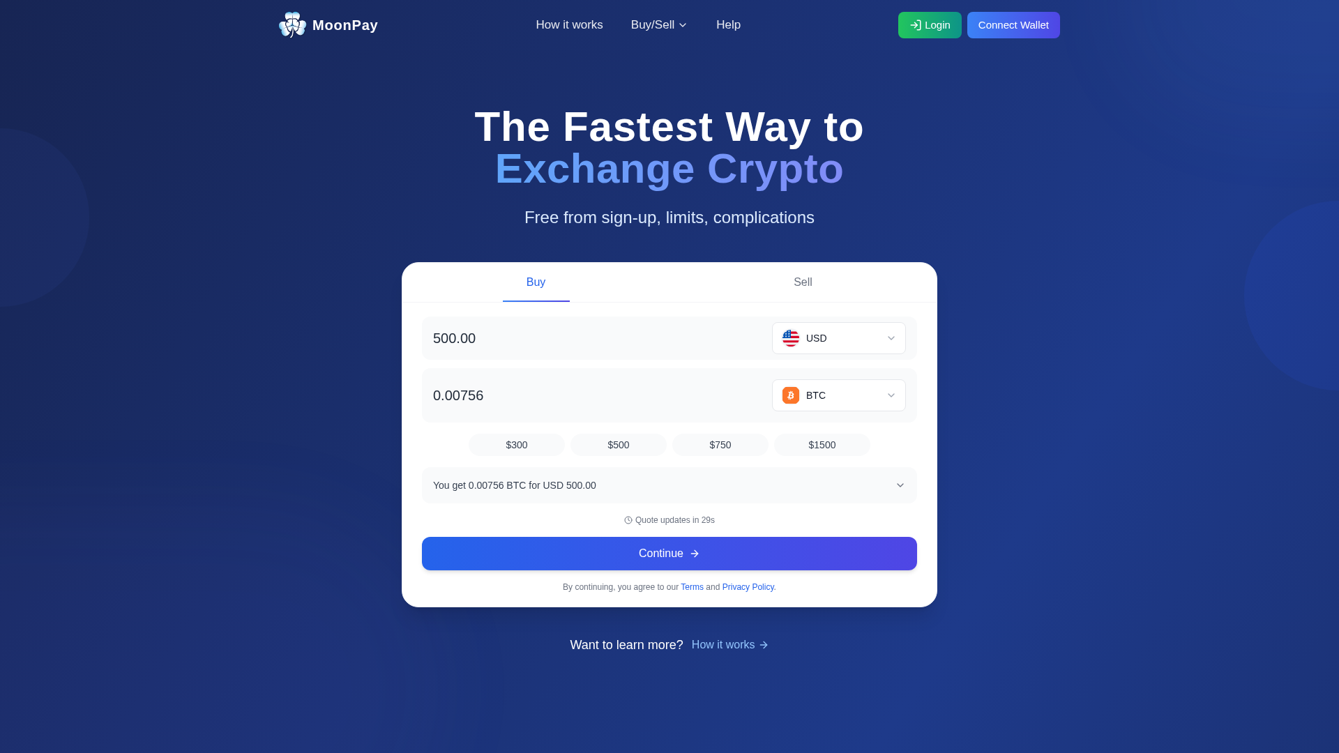 Screenshot of moonpay-fawn.vercel.app