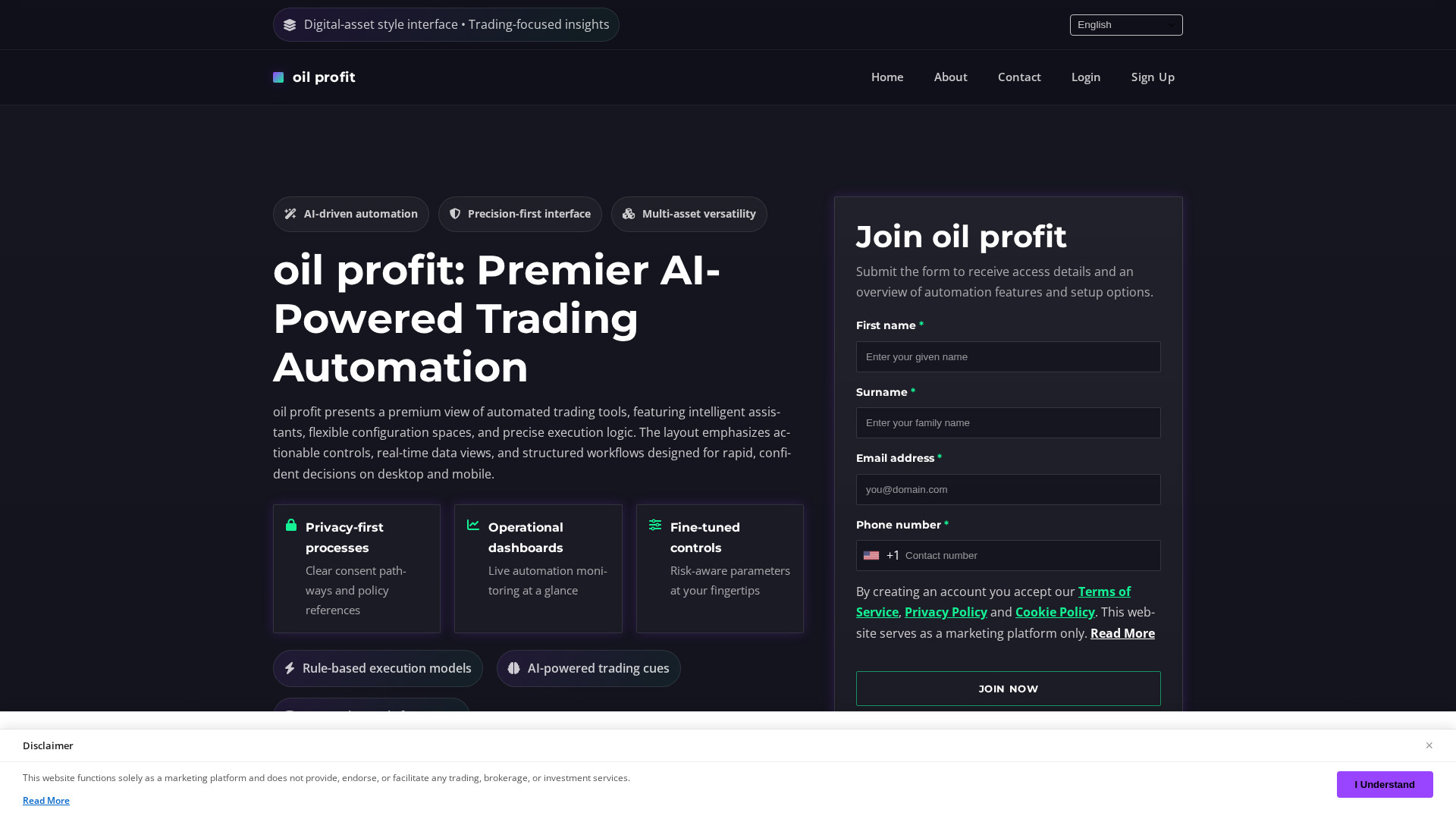 Screenshot of oilprofit.click