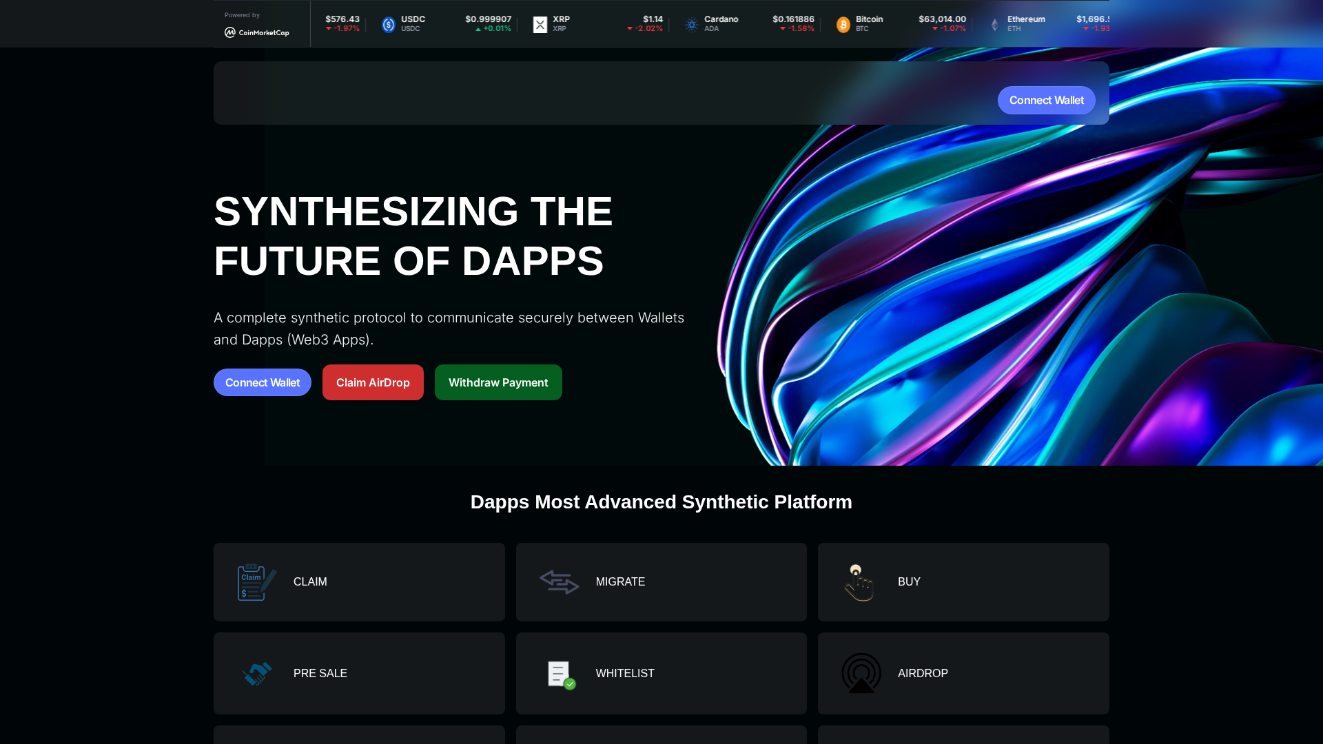 Screenshot of blocdeck.com
