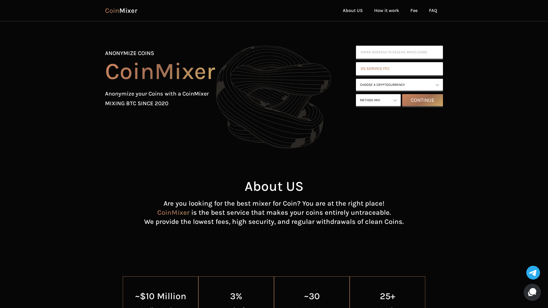 Screenshot of coins-mixering.com