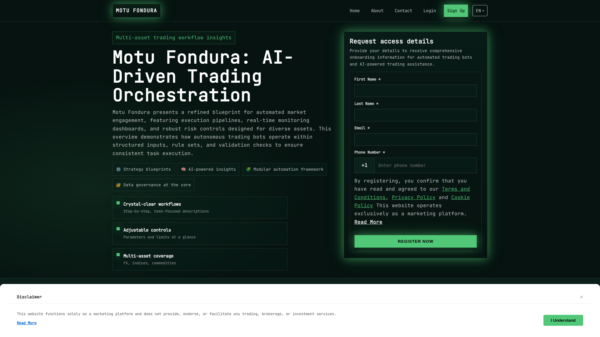Screenshot of motufondura.pro