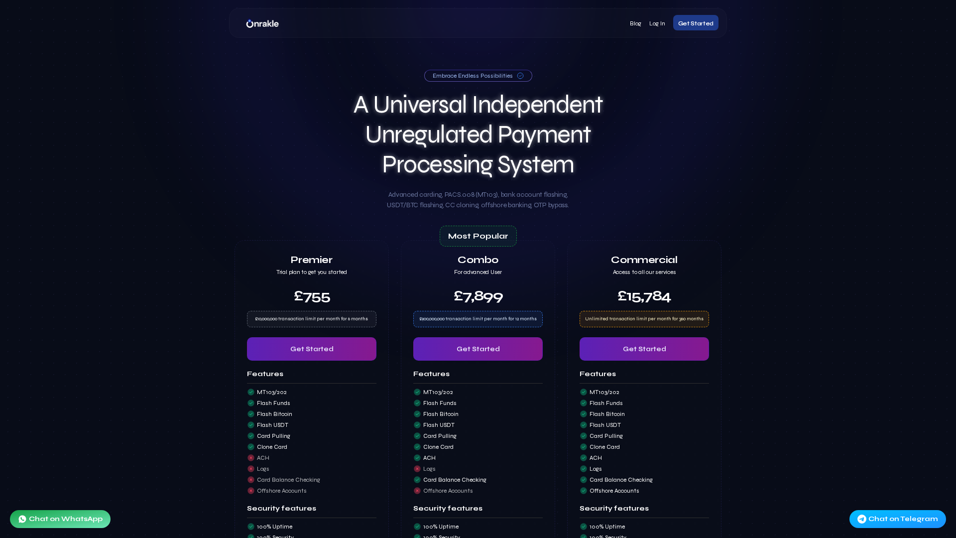 Screenshot of onrakle.com