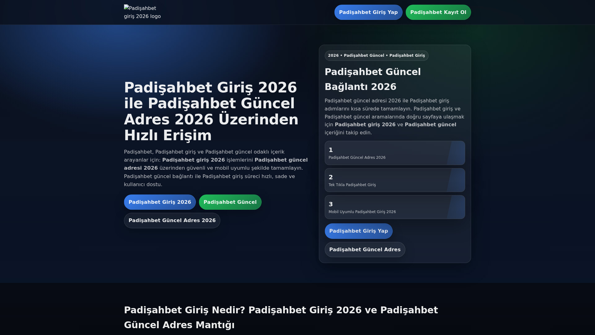 Screenshot of tr.padisahbet.business