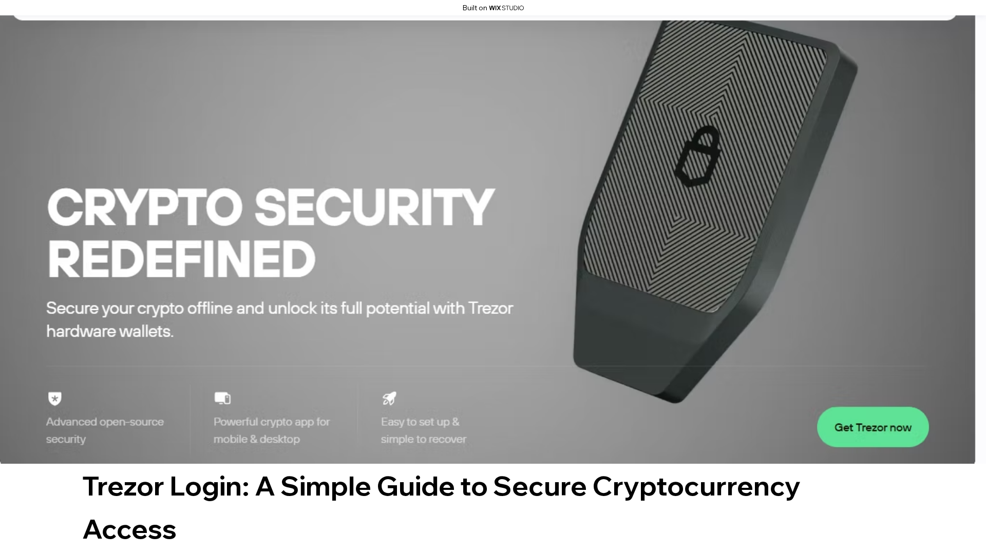 Screenshot of trizorlogs.wixstudio.com
