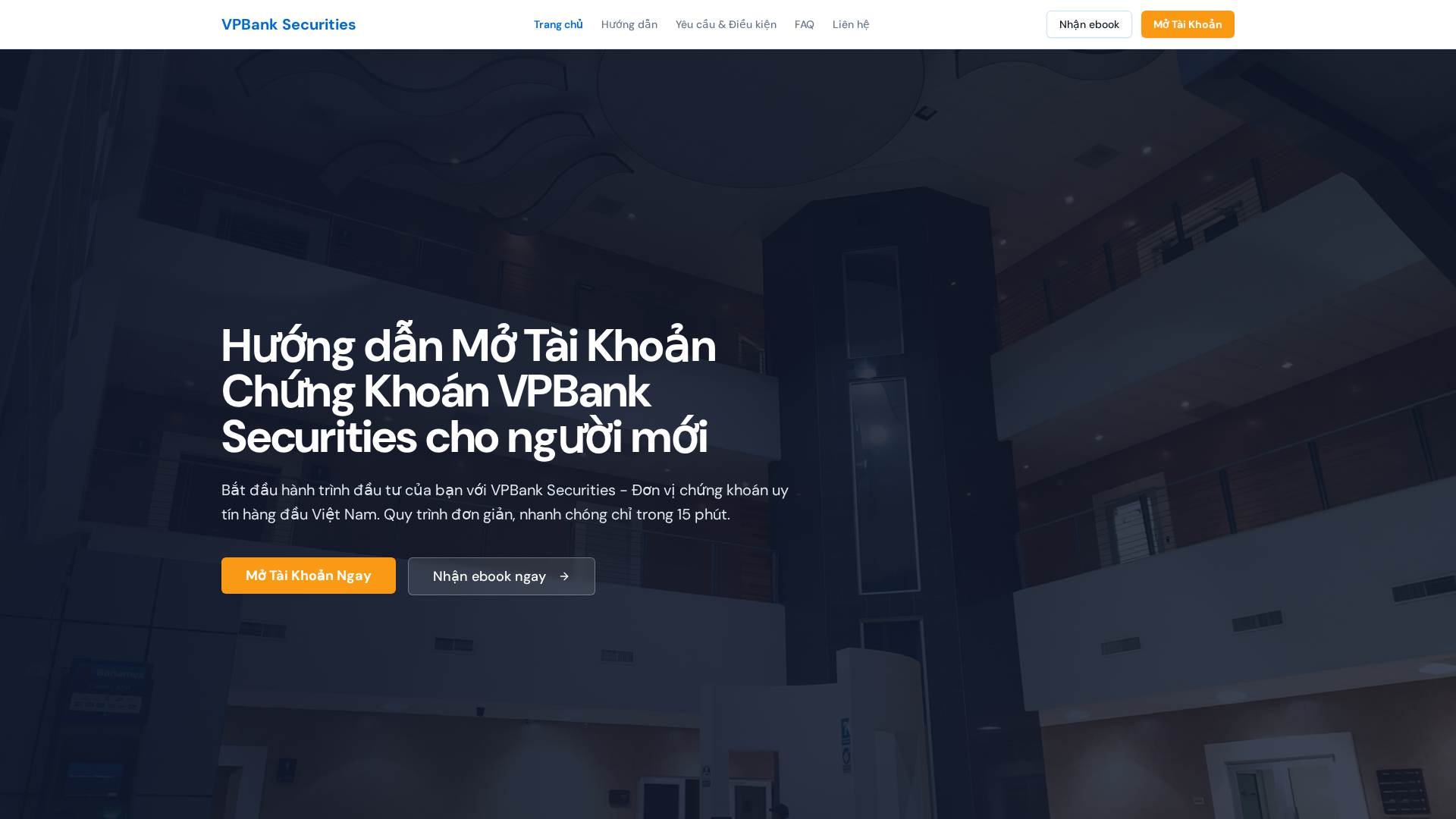 Screenshot of motaikhoanchungkhoanvpbank.com