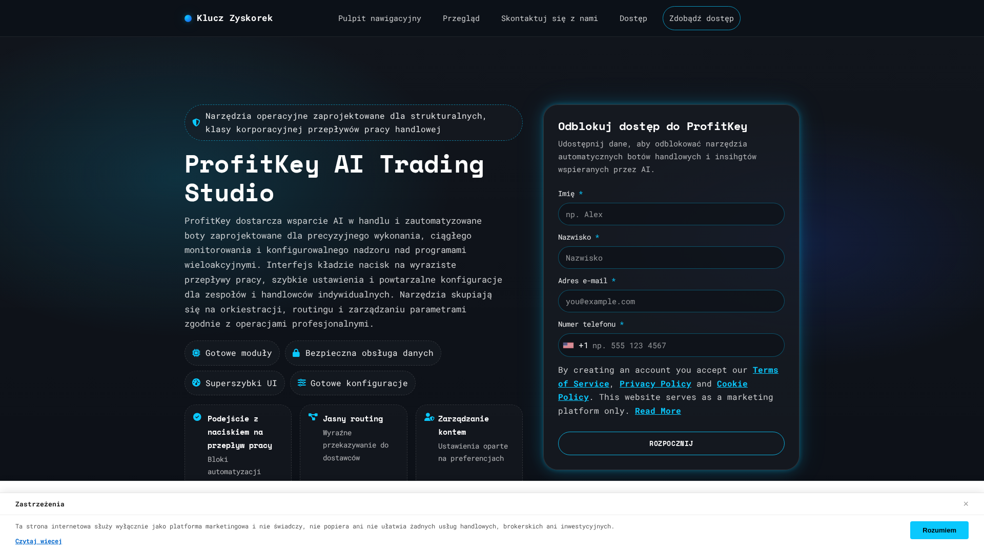 Screenshot of kluczzyskorek.shop