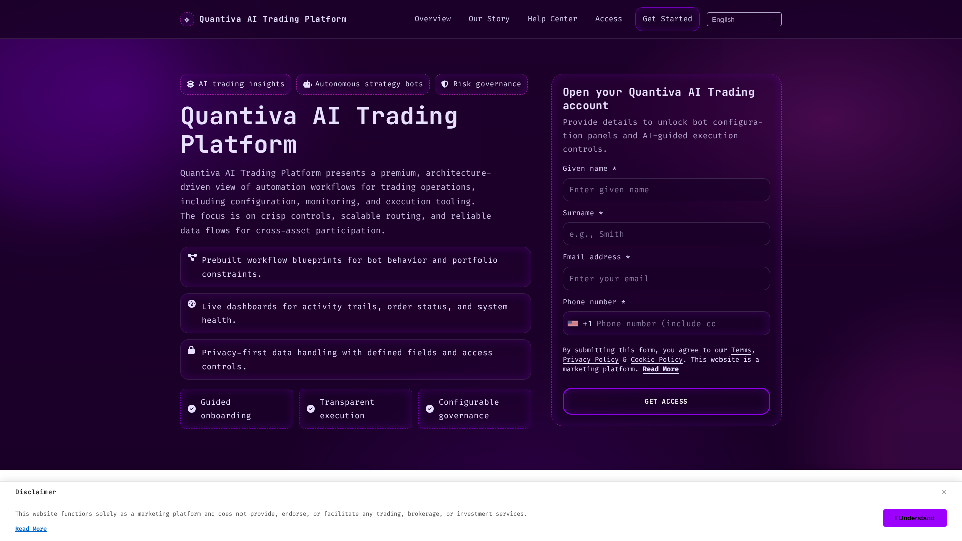 Screenshot of quantivaadvisoryprogrammes.pro