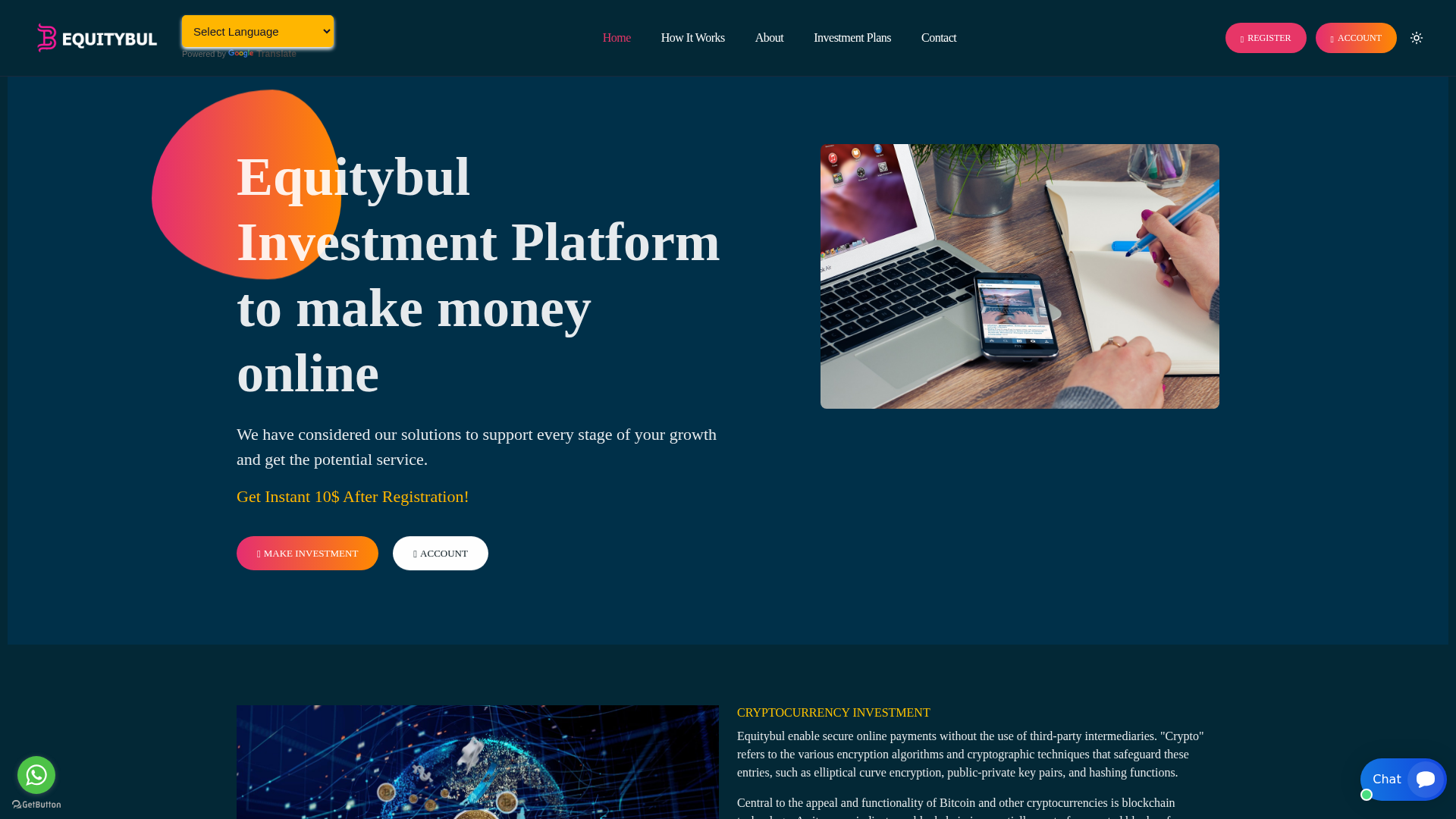 Screenshot of equitybul.com