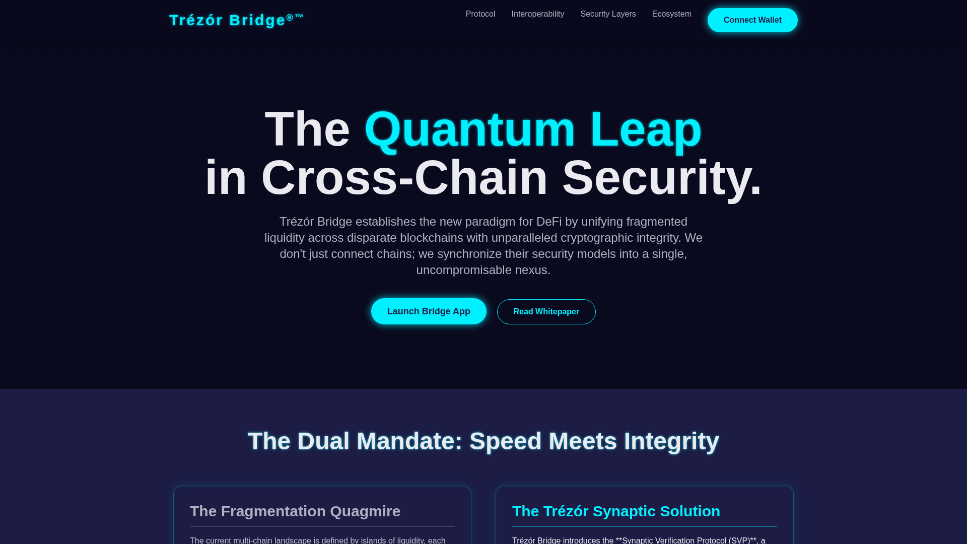 Screenshot of bridge-en-trezr-u.pages.dev