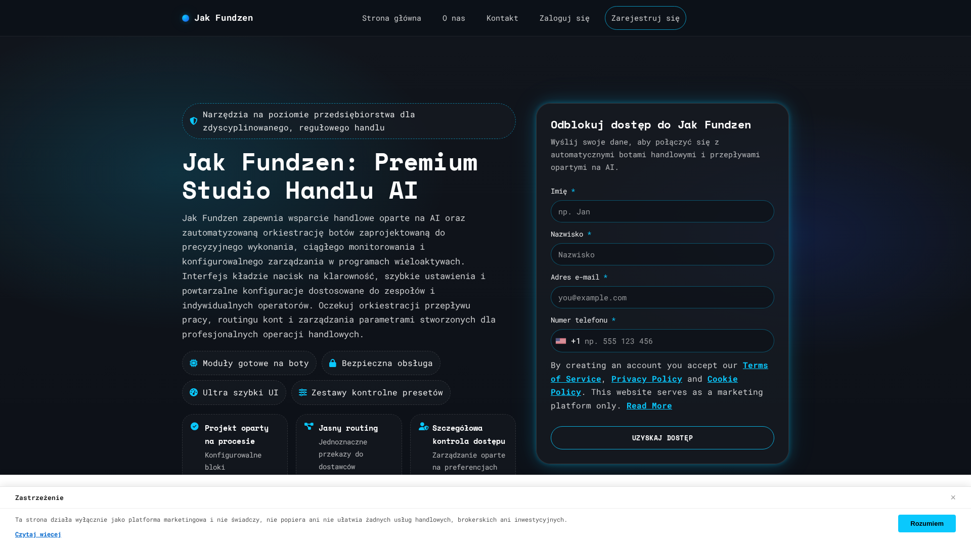 Screenshot of jakfundzen.club