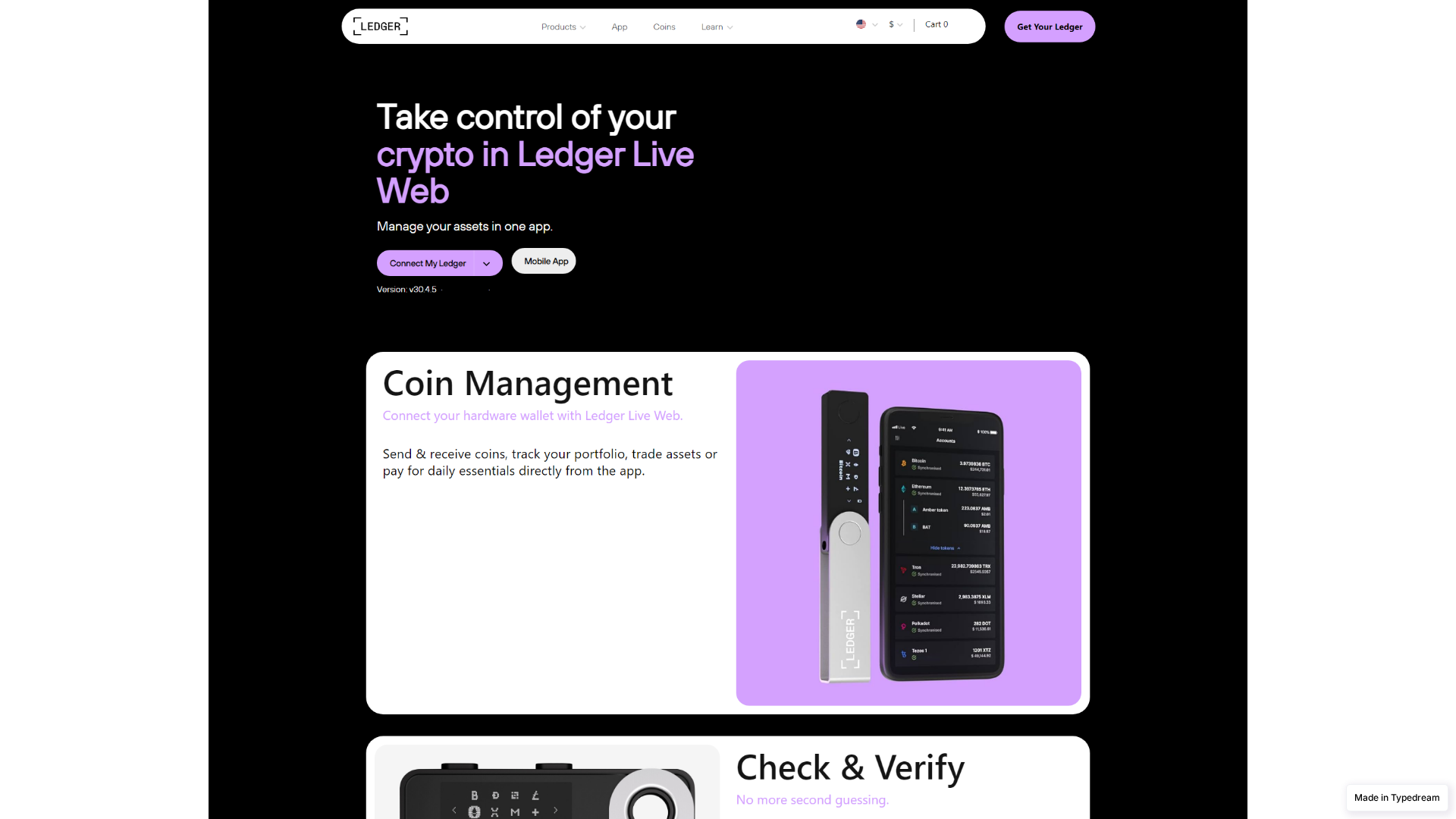 Screenshot of help-ledger-eng-start.typedream.app