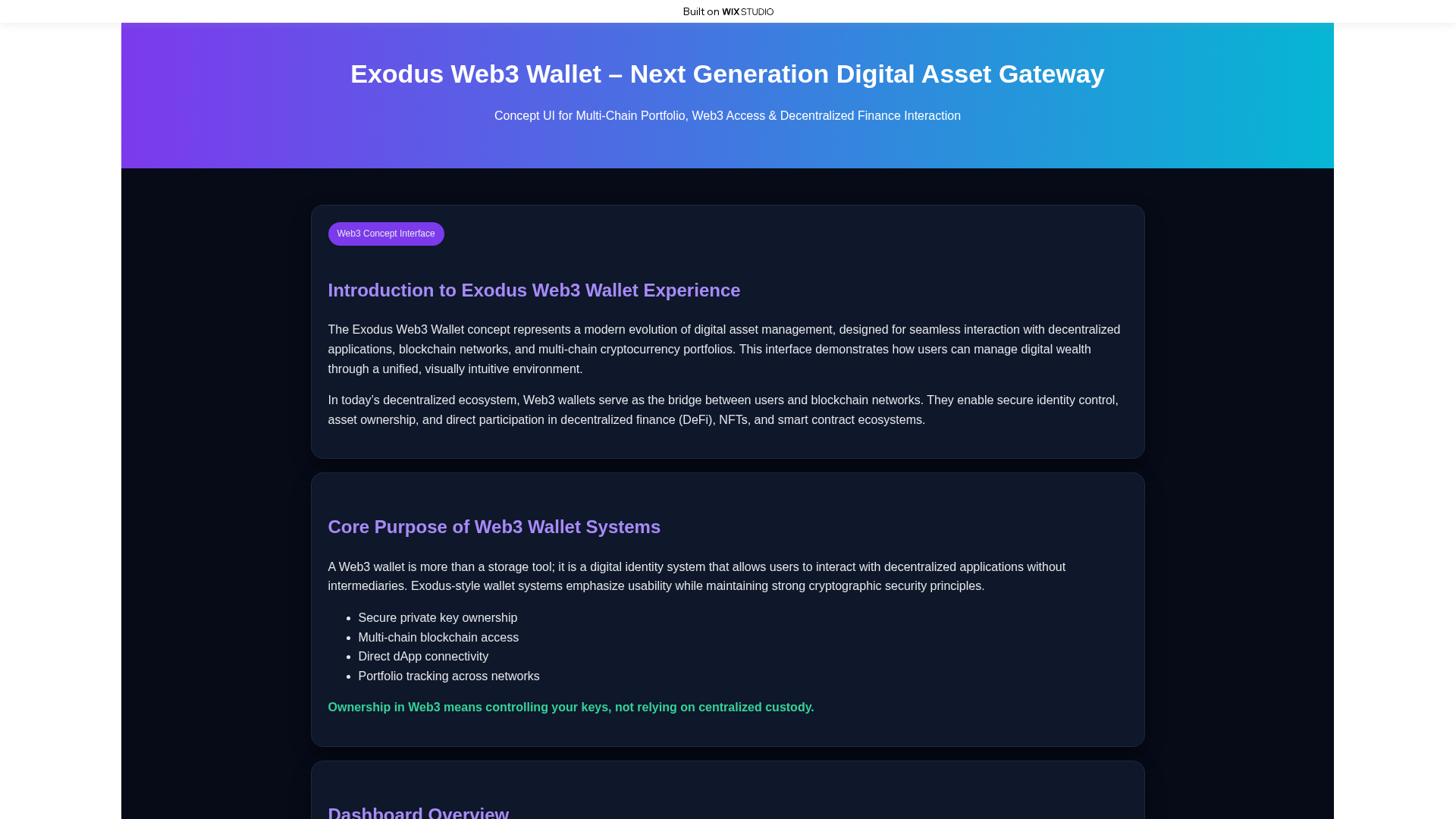 Screenshot of chorme-exodos-us.wixstudio.com