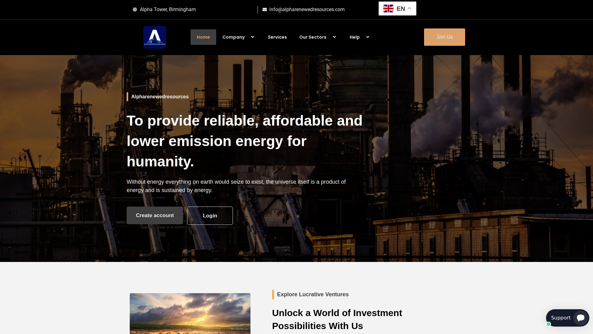 Screenshot of alpharenewedresources.com
