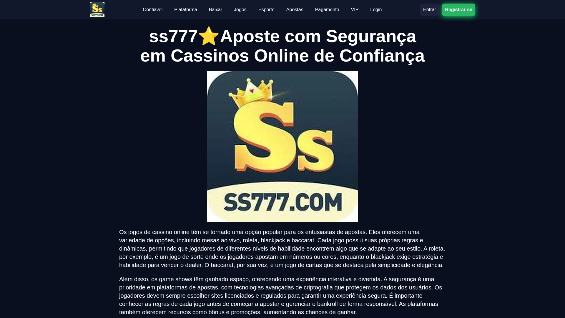 Screenshot of ss777-login.com