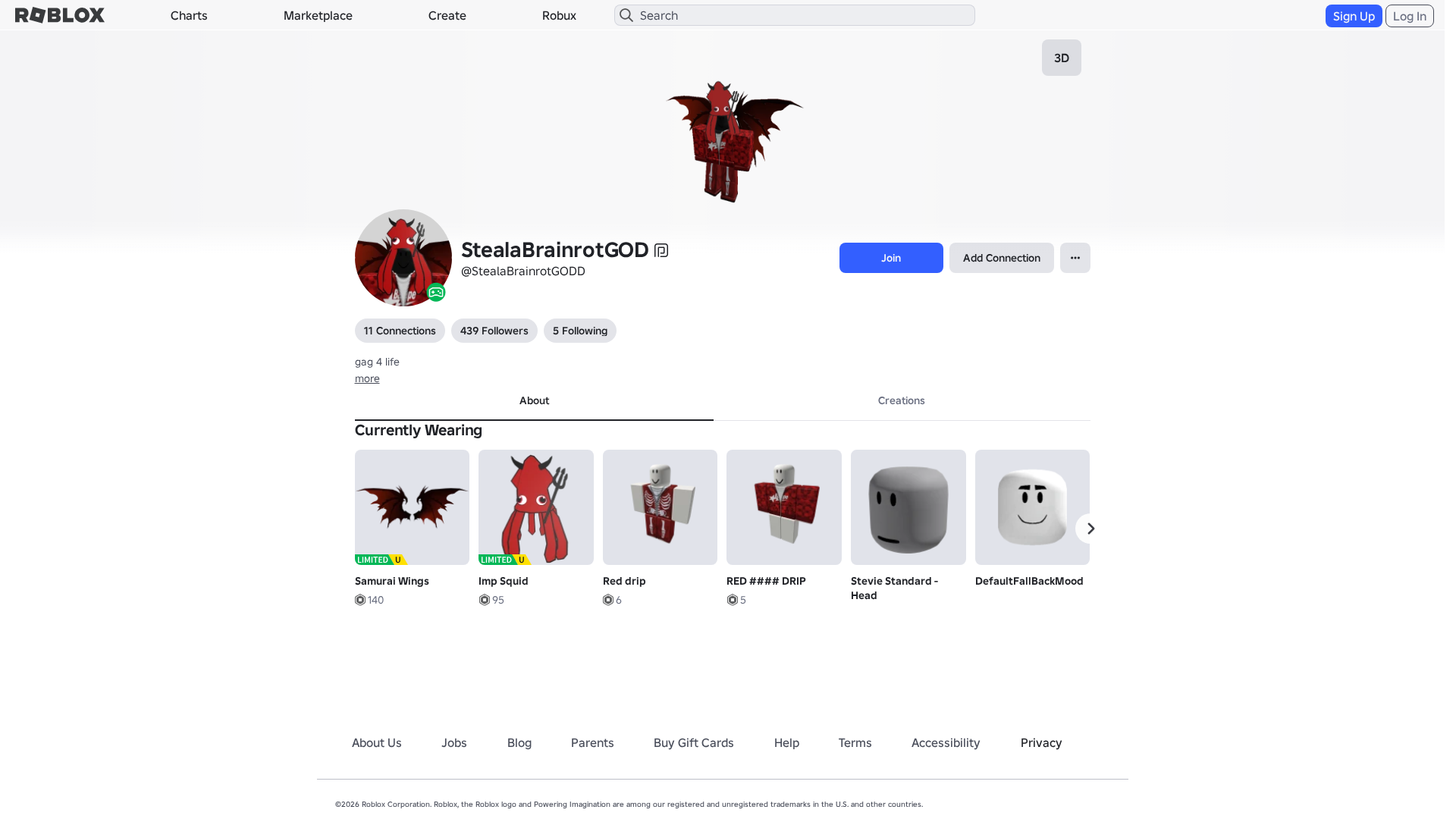 Screenshot of www.roblox.com.ml