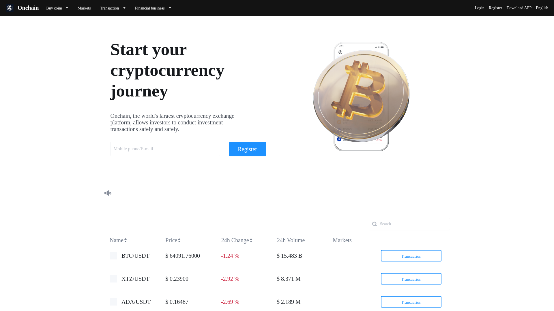 Screenshot of www.onchainstrad08.com