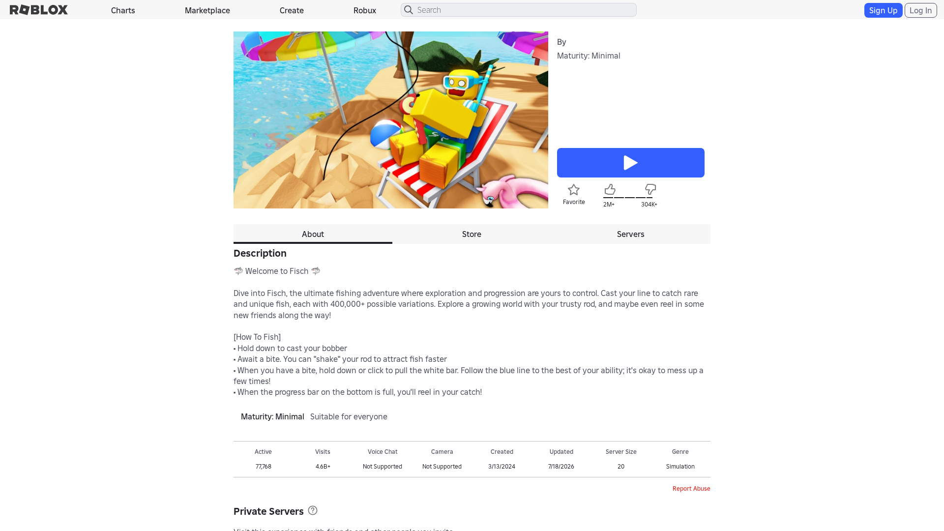 Screenshot of www.roblox.com.bi