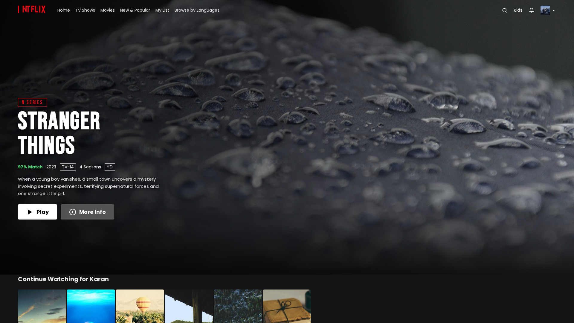 Screenshot of karanperumal.github.io