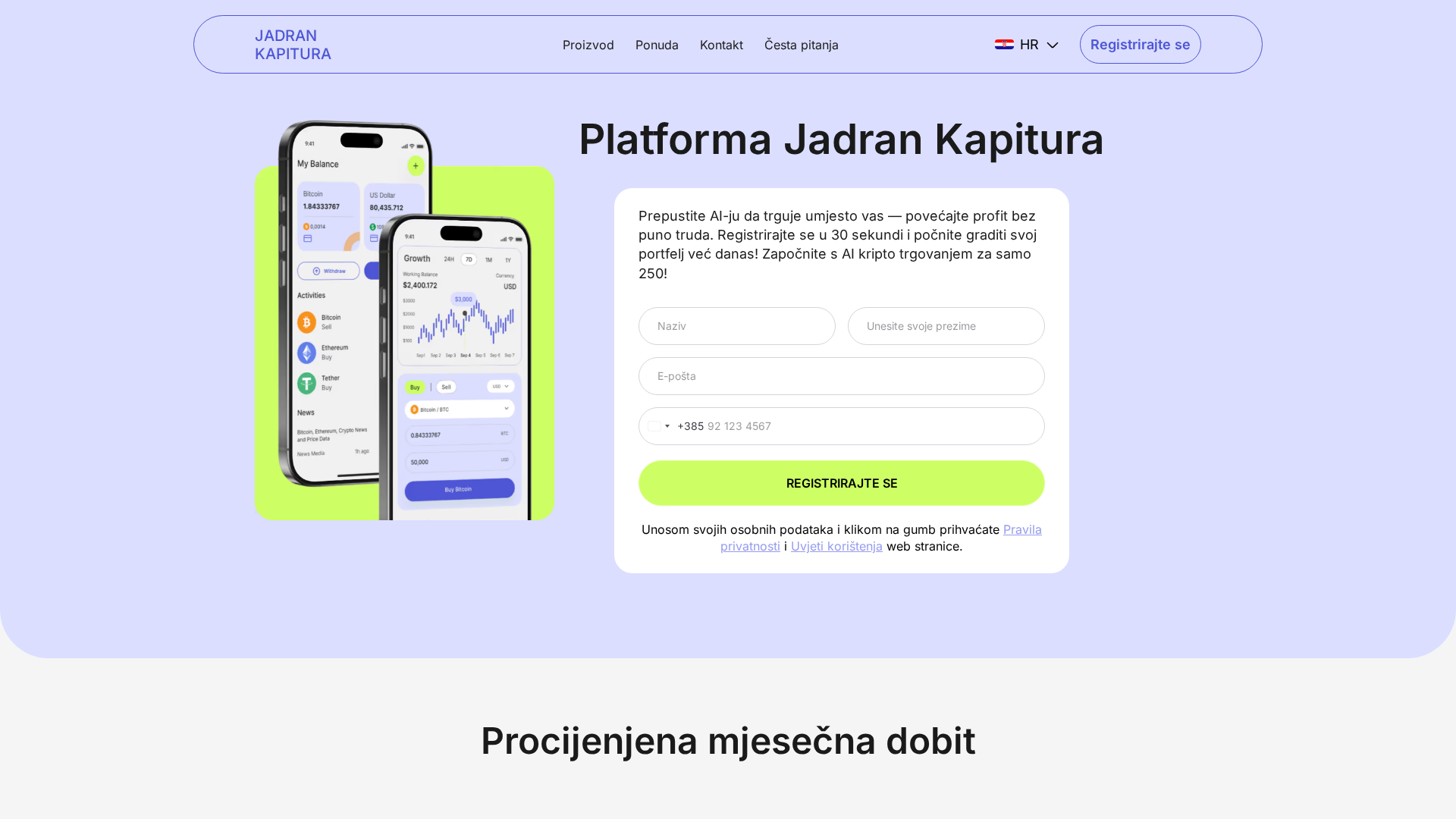 Screenshot of jadran-kapitura.com