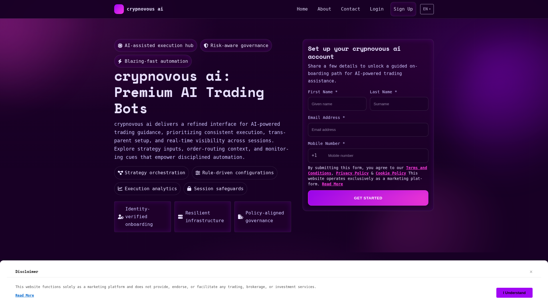 Screenshot of crypnovousaisoft.com
