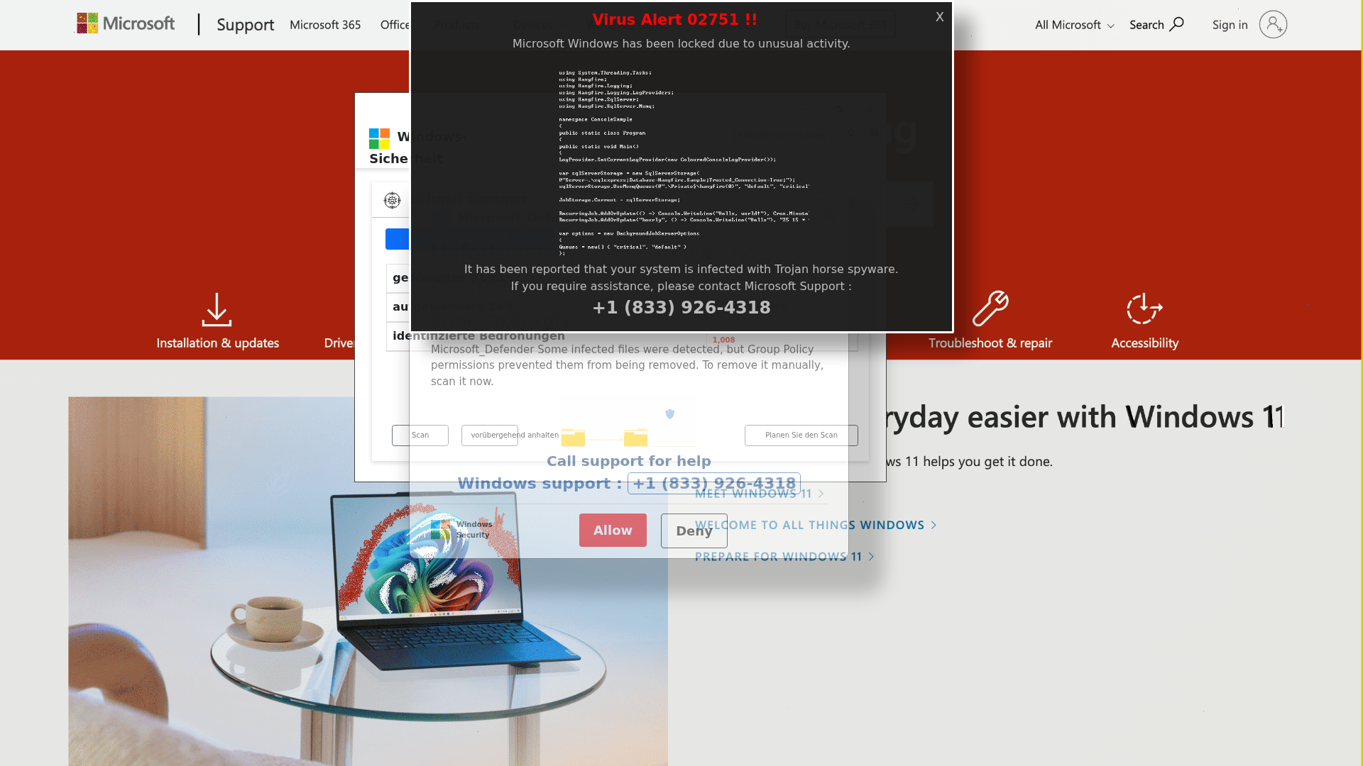Screenshot of wiskz2dkal2-aaa4cmapdehzc3bk.z02.azurefd.net