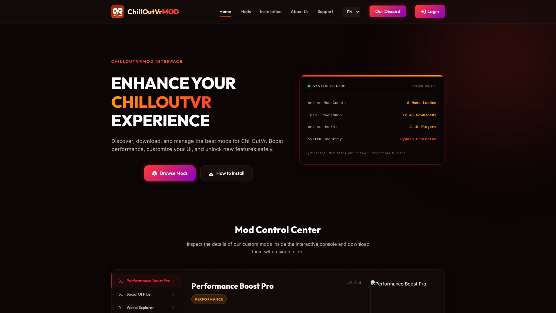Screenshot of chilloutvr.org