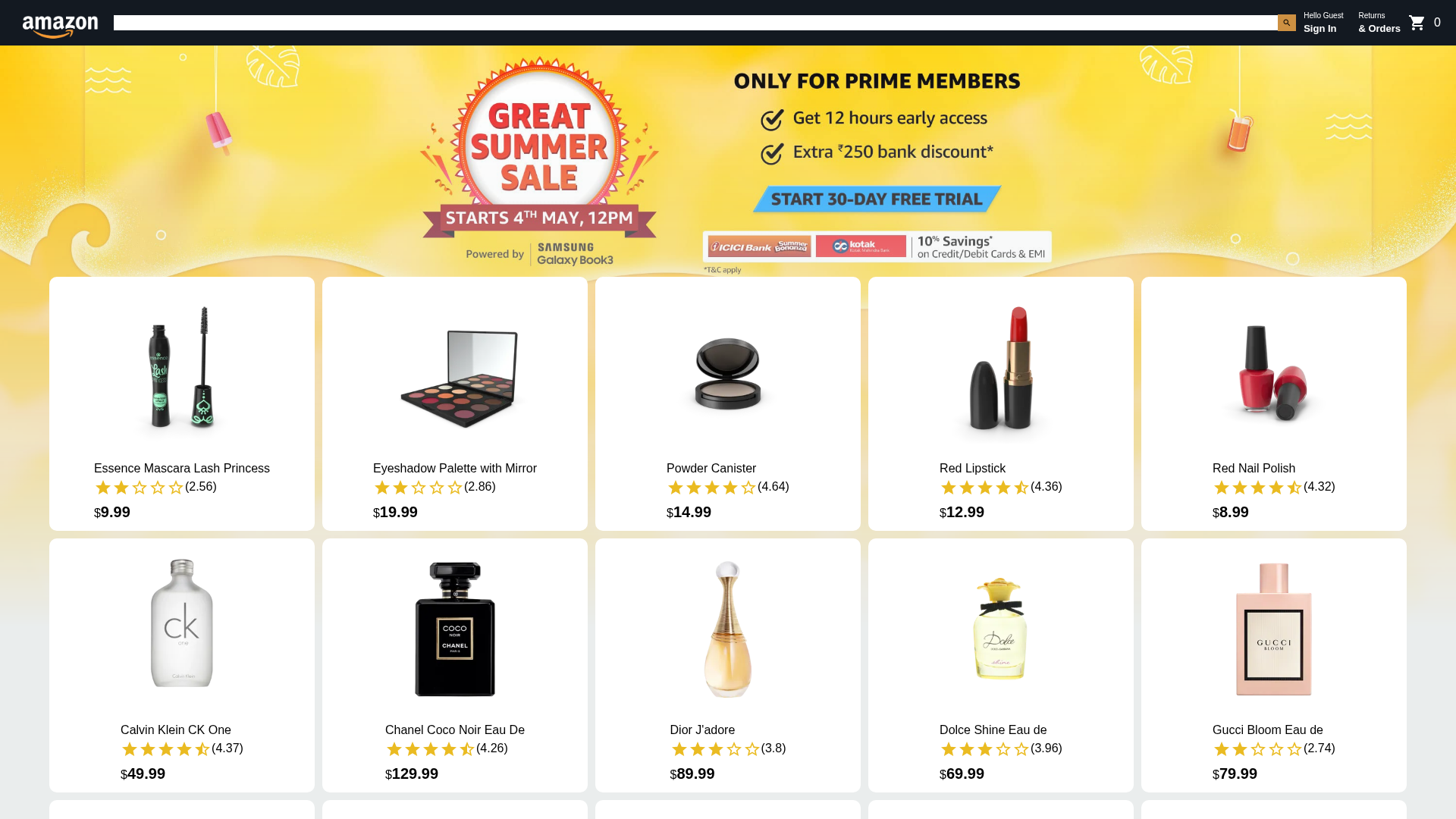 Screenshot of amazon-web-app.netlify.app