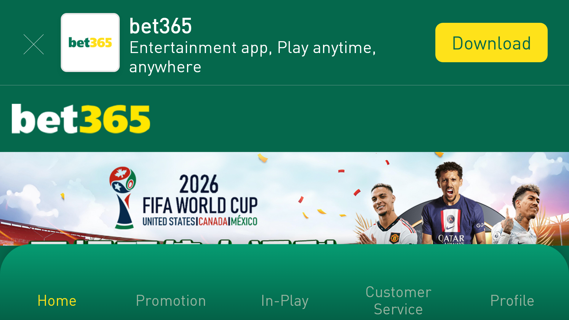 Screenshot of m.365365e.app