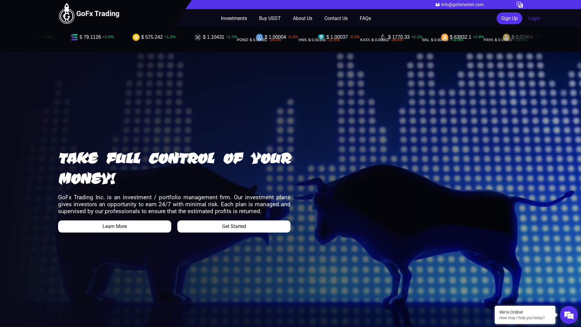 Screenshot of gofxmarket.com