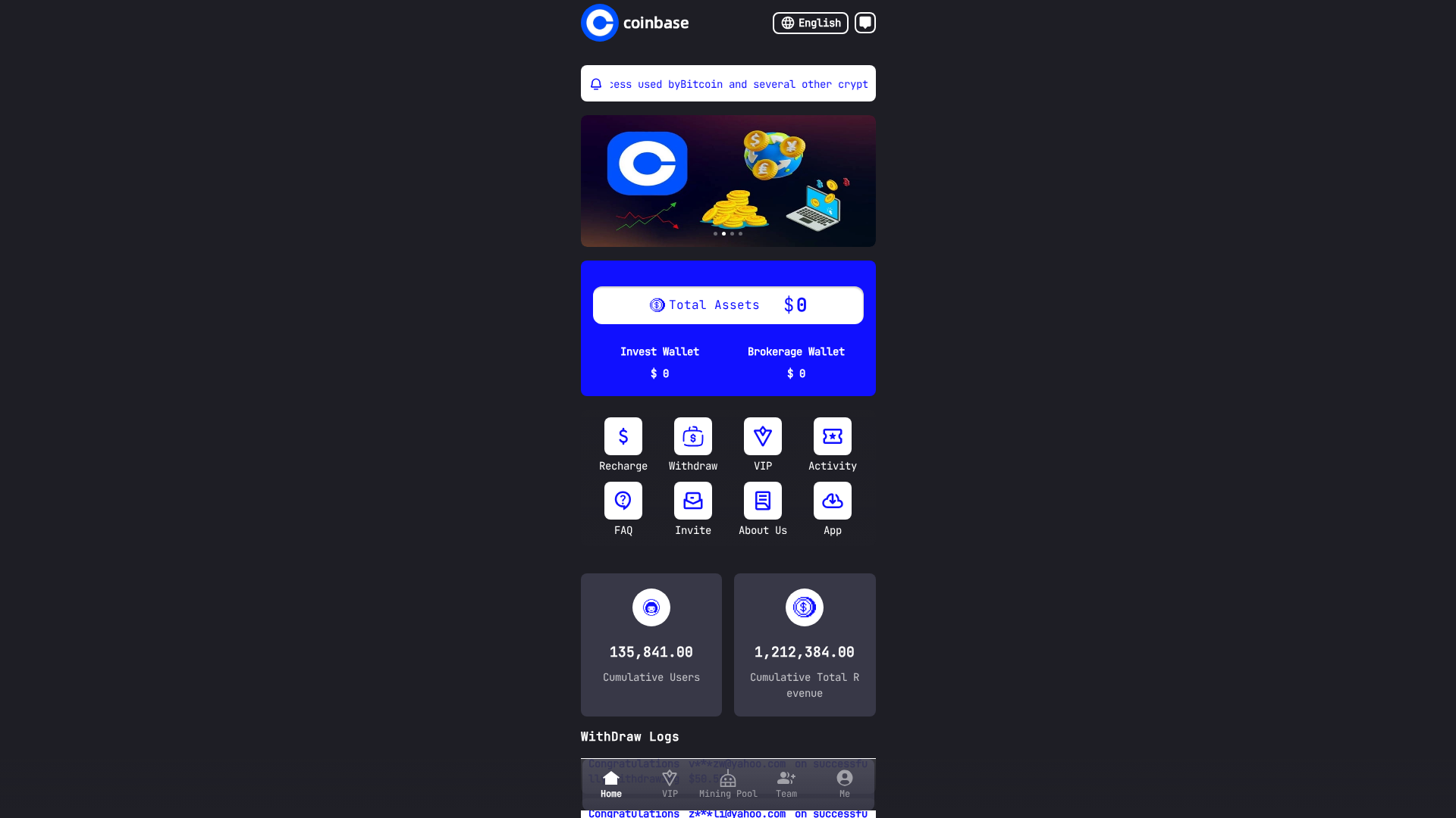 Screenshot of mqe4px.coinbase.ngo