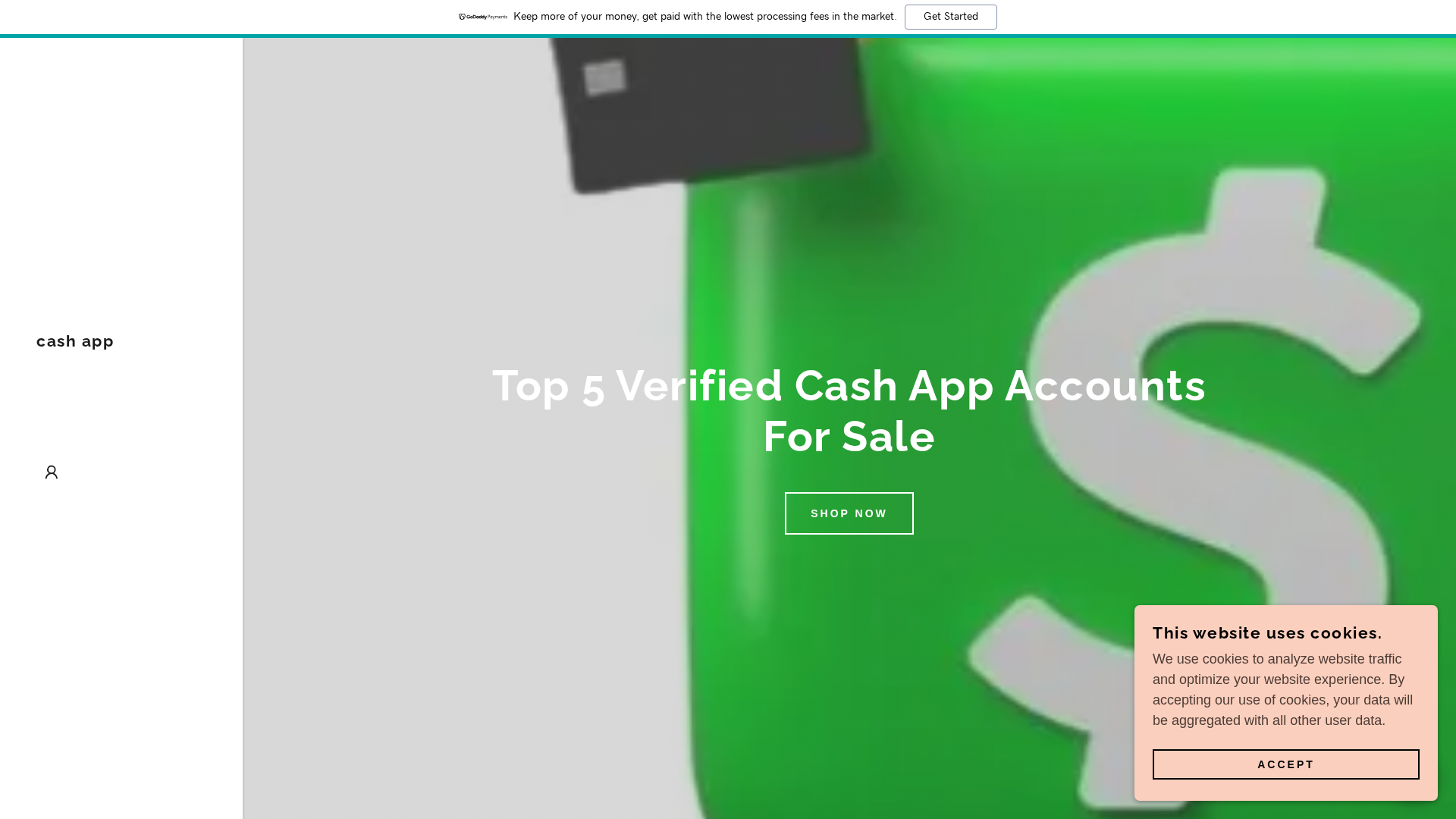 Screenshot of www.cashapp3.godaddysites.com