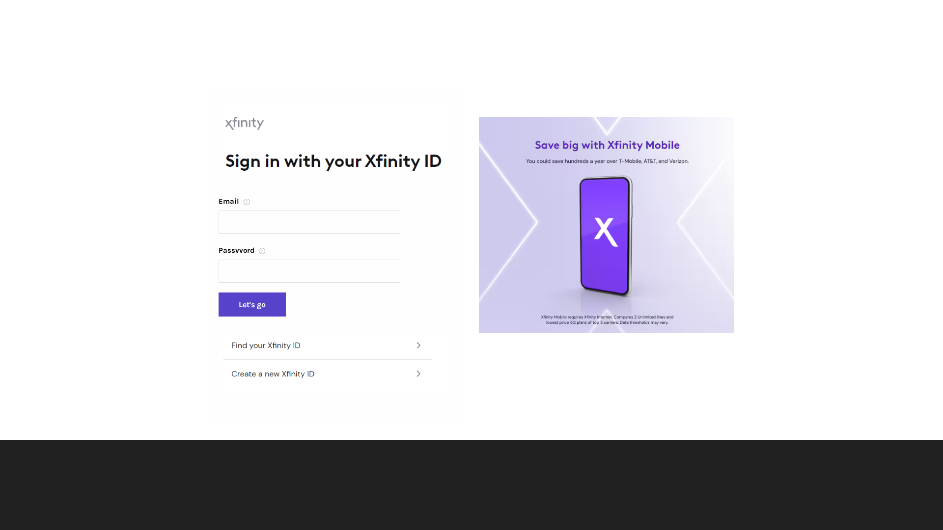 Screenshot of xfinityaccountmanagement.weebly.com